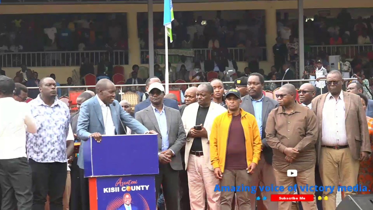 ROAD GRADERS COMMISSIONING IN GUSII STADIUM