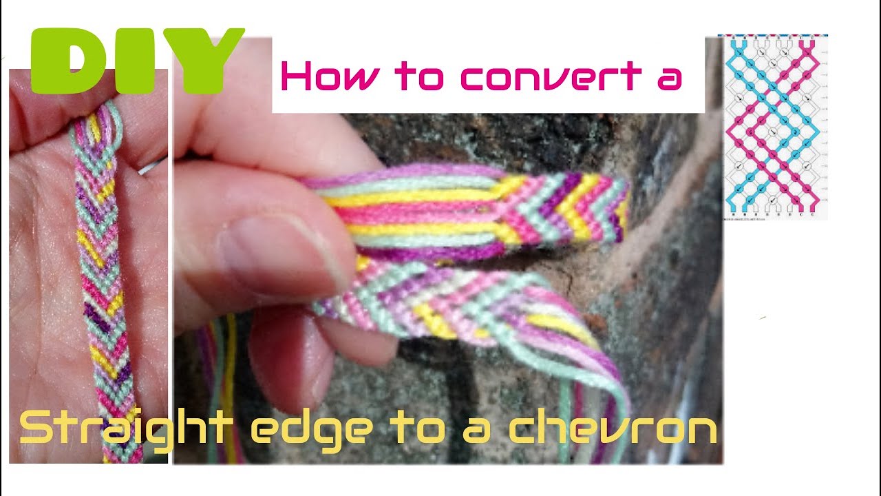 How to Convert a Straight Edge to a Chevron Point [Friendship Bracelets]