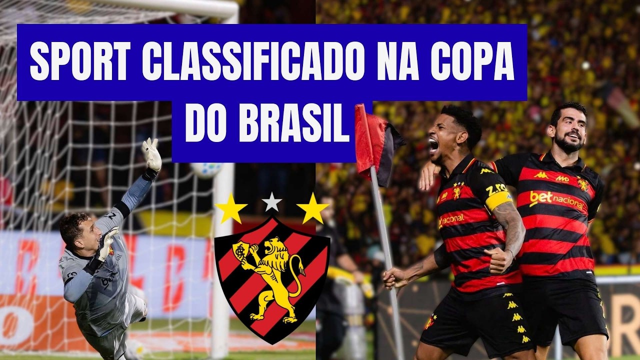 Após empate no tempo normal Sport vence o Anápolis e avança na Copa do Brasil.