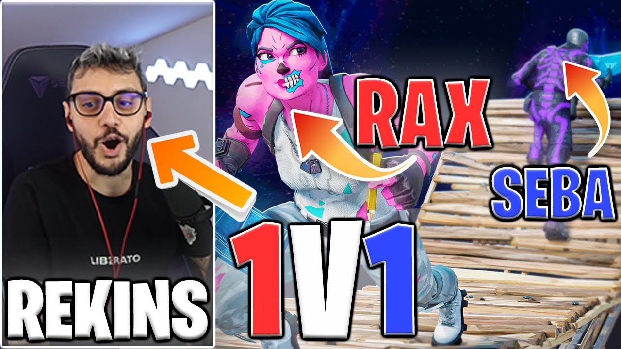 RAX VS SEBA: LA REAZIONE DI REKINS! 1V1 FORTNITE BUILD FIGHT😱