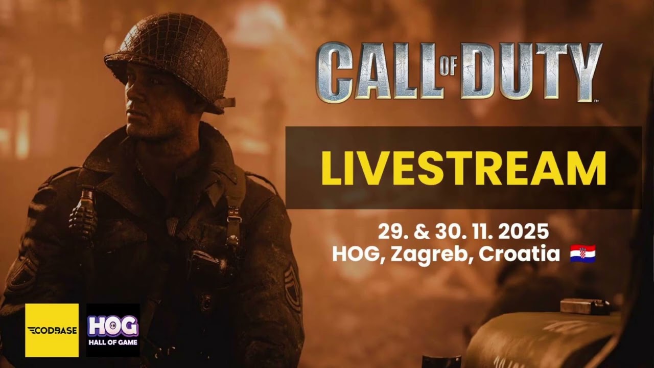 CoDBASE CoD1 Overlord#3 LAN Zagreb @ HOG Arena [DAY 2 PLAYOFFS] 1/2