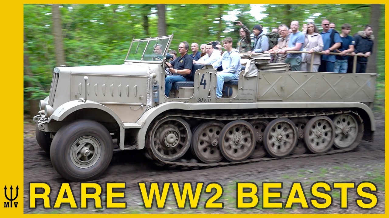 Rare Restored WW2 Military Vehicles Driving at Militracks!