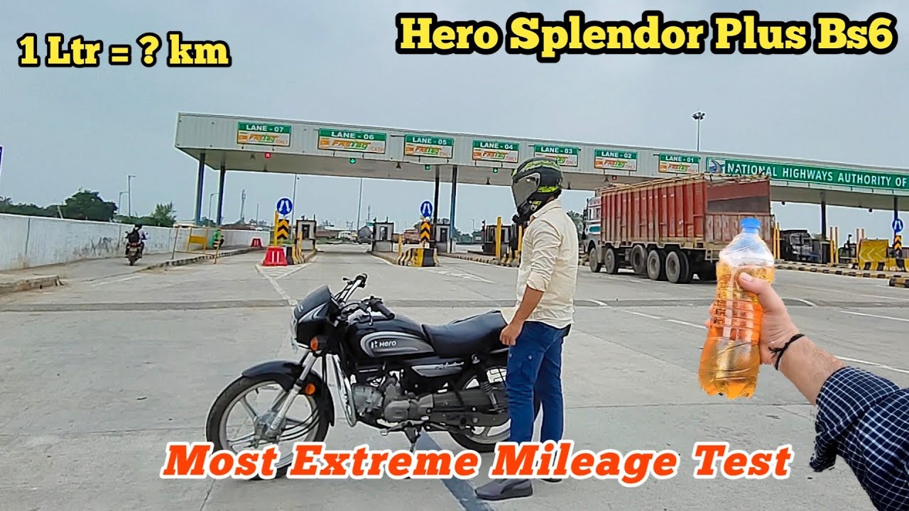 Hero Splendor Plus Bs6 Mileage Test | Most Extreme Mileage Test |