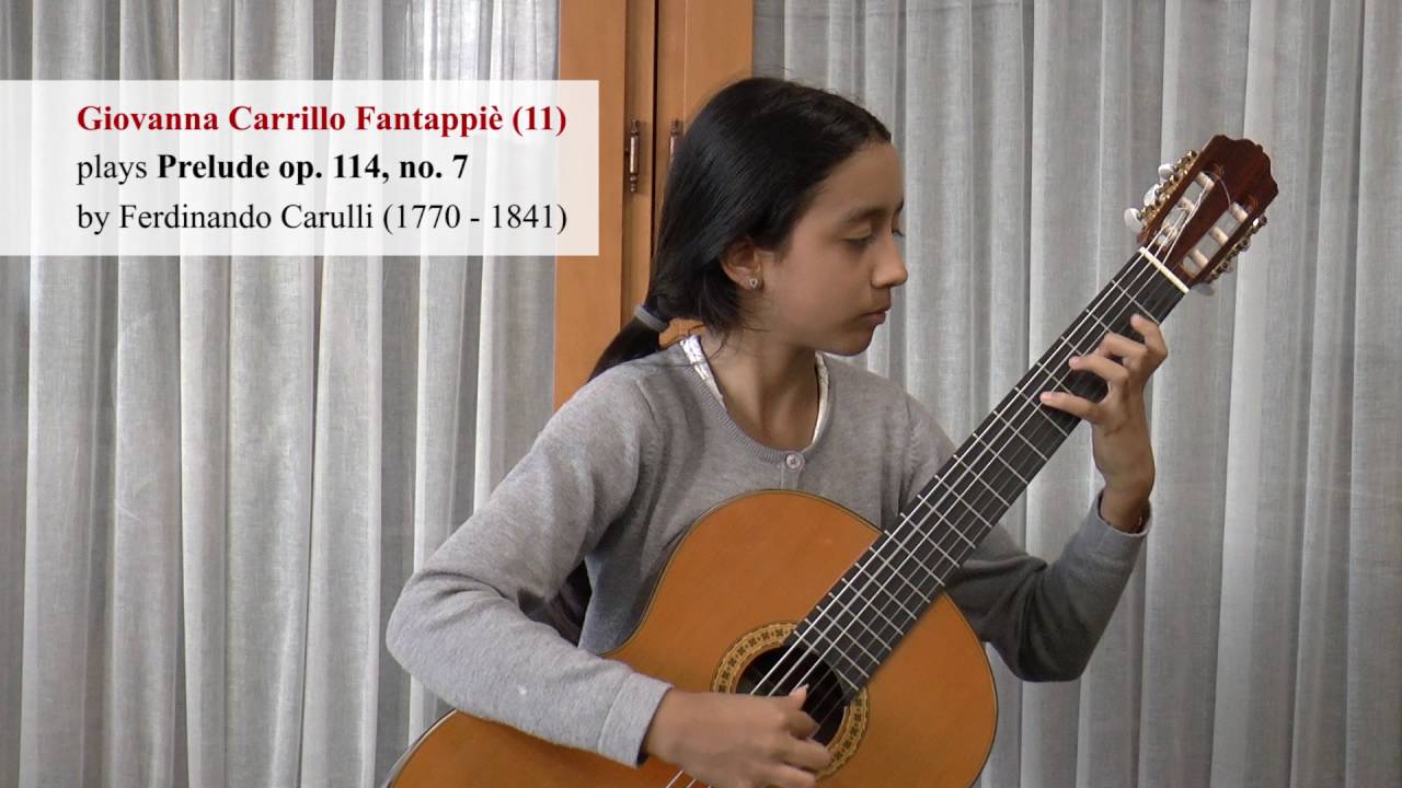 Ferdinando Carulli   Prelude op  114, no  7 played by Giovanna Carrillo Fantappiè