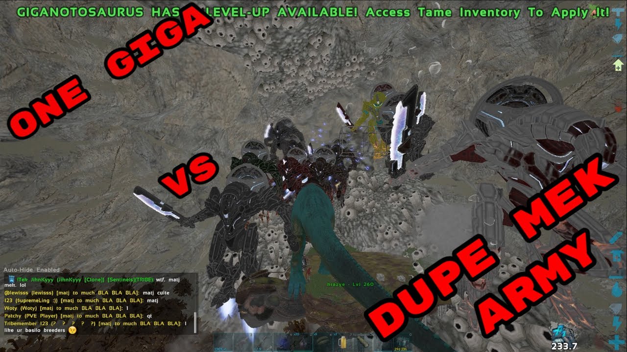 Defending Underwater Cave Vs Dupe Mek Army | Sentinels | Ark Official PVP