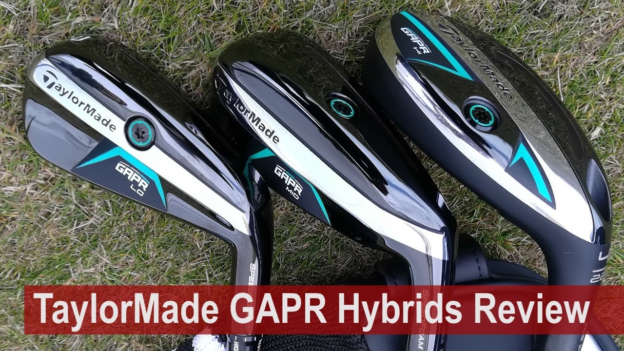 Обзор гибридных айронов TaylorMade GAPR LO v MID v HI v M3 от Golfalot