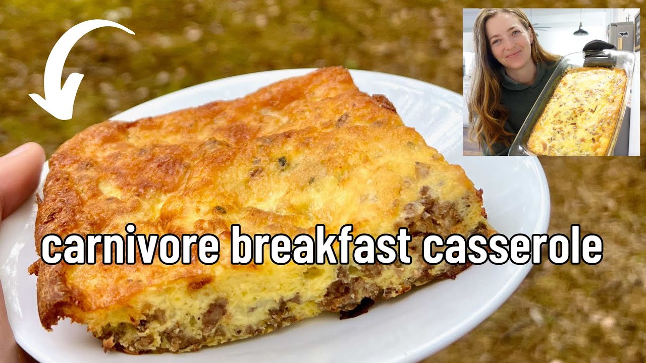 Carnivore Meat & Cheese BREAKFAST CASSEROLE Recipe