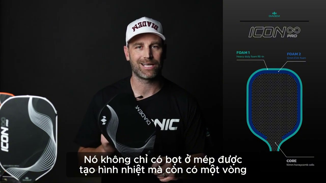 Review C&ocirc;ng Nghệ Của Vợt Pickleball Diadem ICON Infinity Pro | Diadem Sport VN