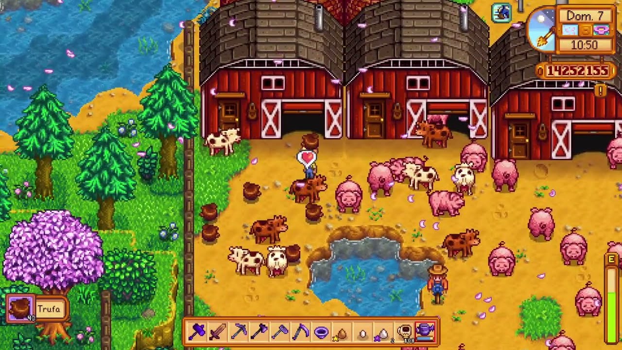🌙🌻Stardew Valley - Live silenciosa relaxante 😴📺🌘