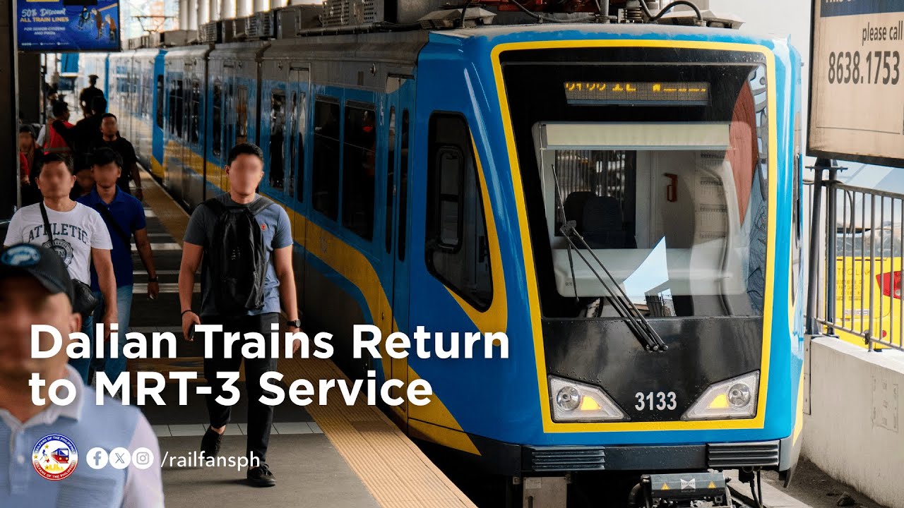 Dalian Trains Return to MRT-3 Service