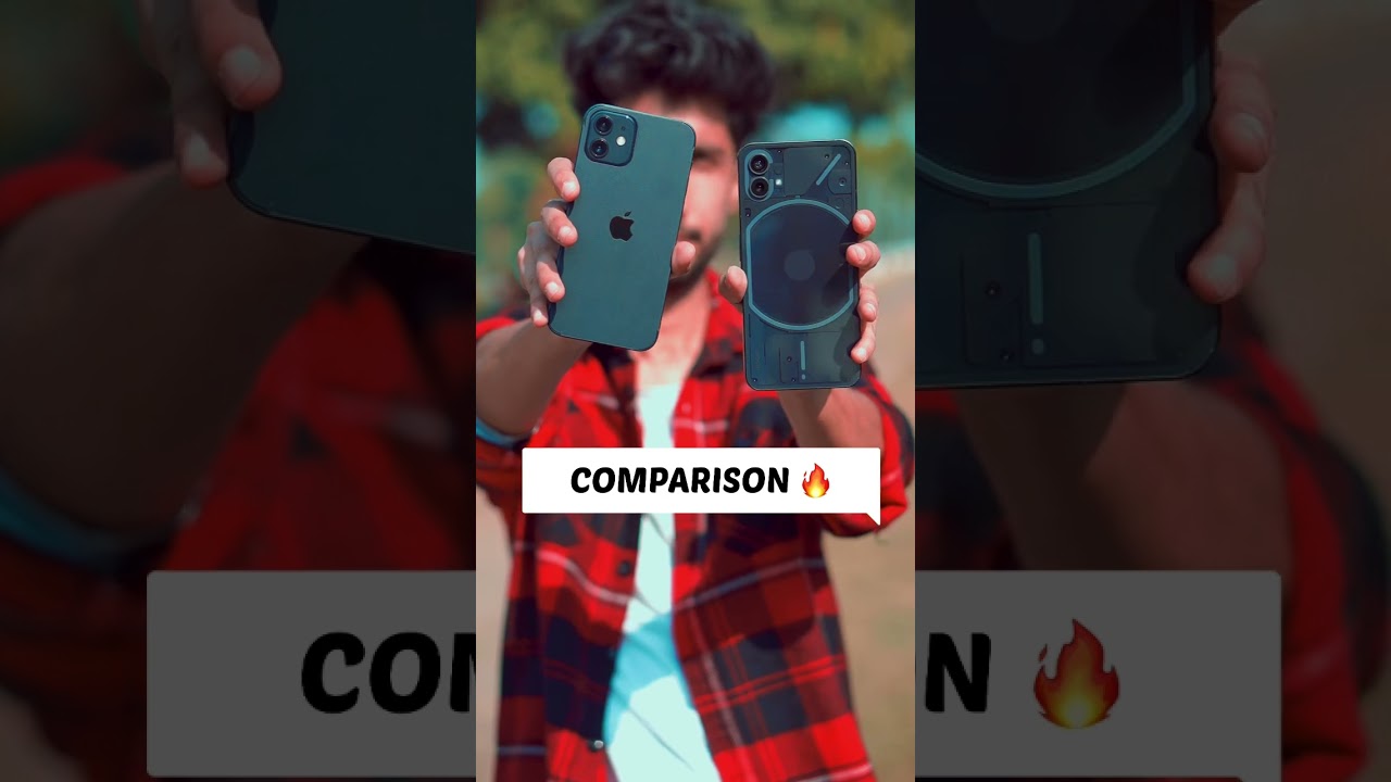 NOTHING PHONE 1 VS iPHONE 12 | CAMERA COMPARISON 🔥