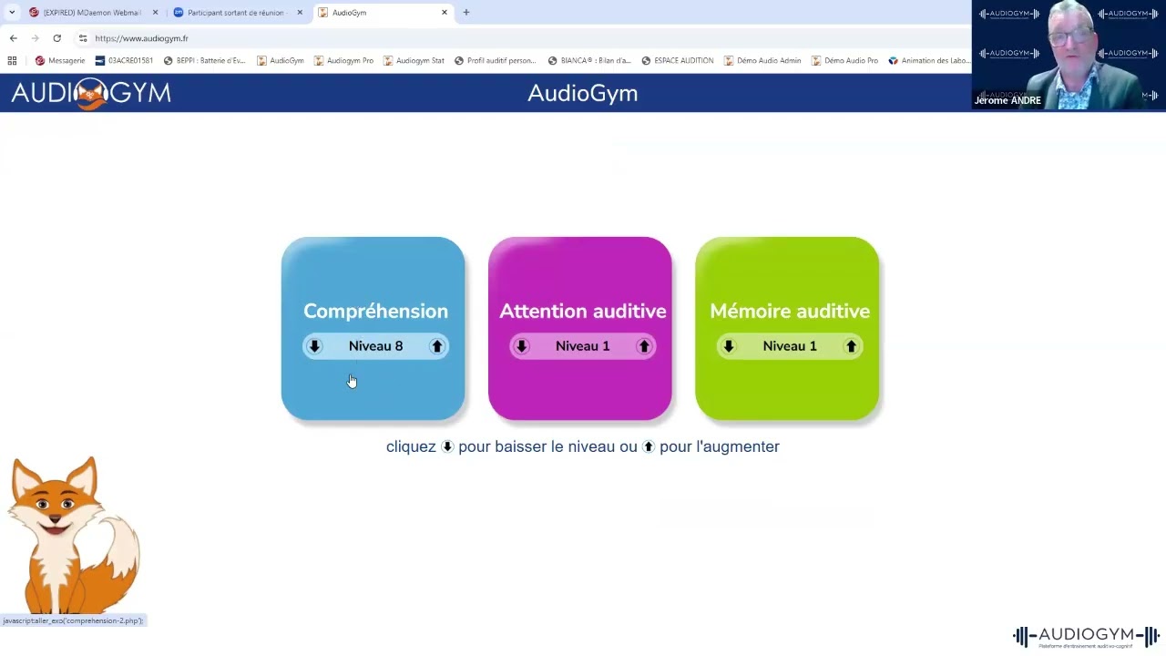 Webinaire Audiogym du lundi 9 mars