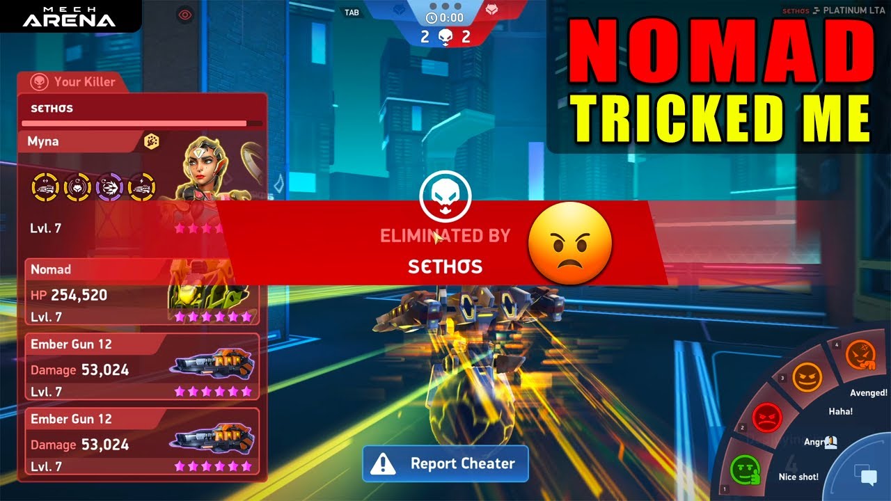 He Tricked Me With His NOMAD | Mech Arena | 1v1 Customs