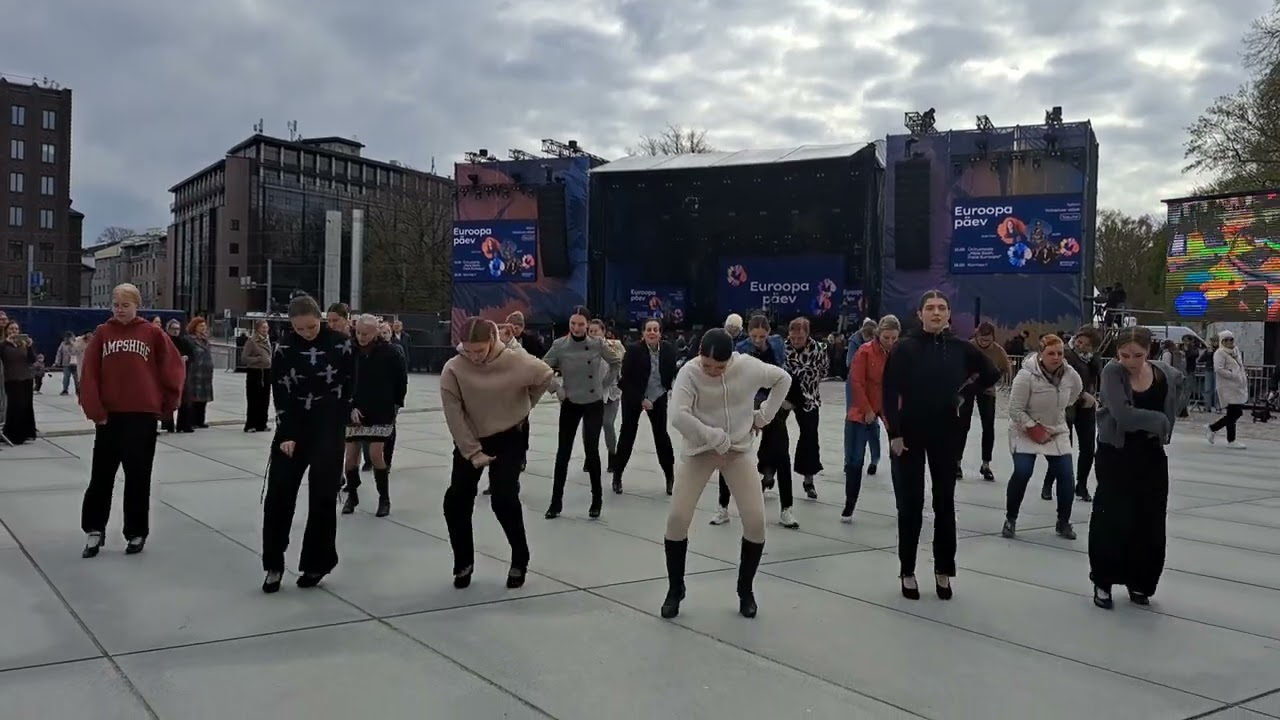 Flamenco Flashmob Europe Day  2025 Tallinn  Studio ArteFlamenco