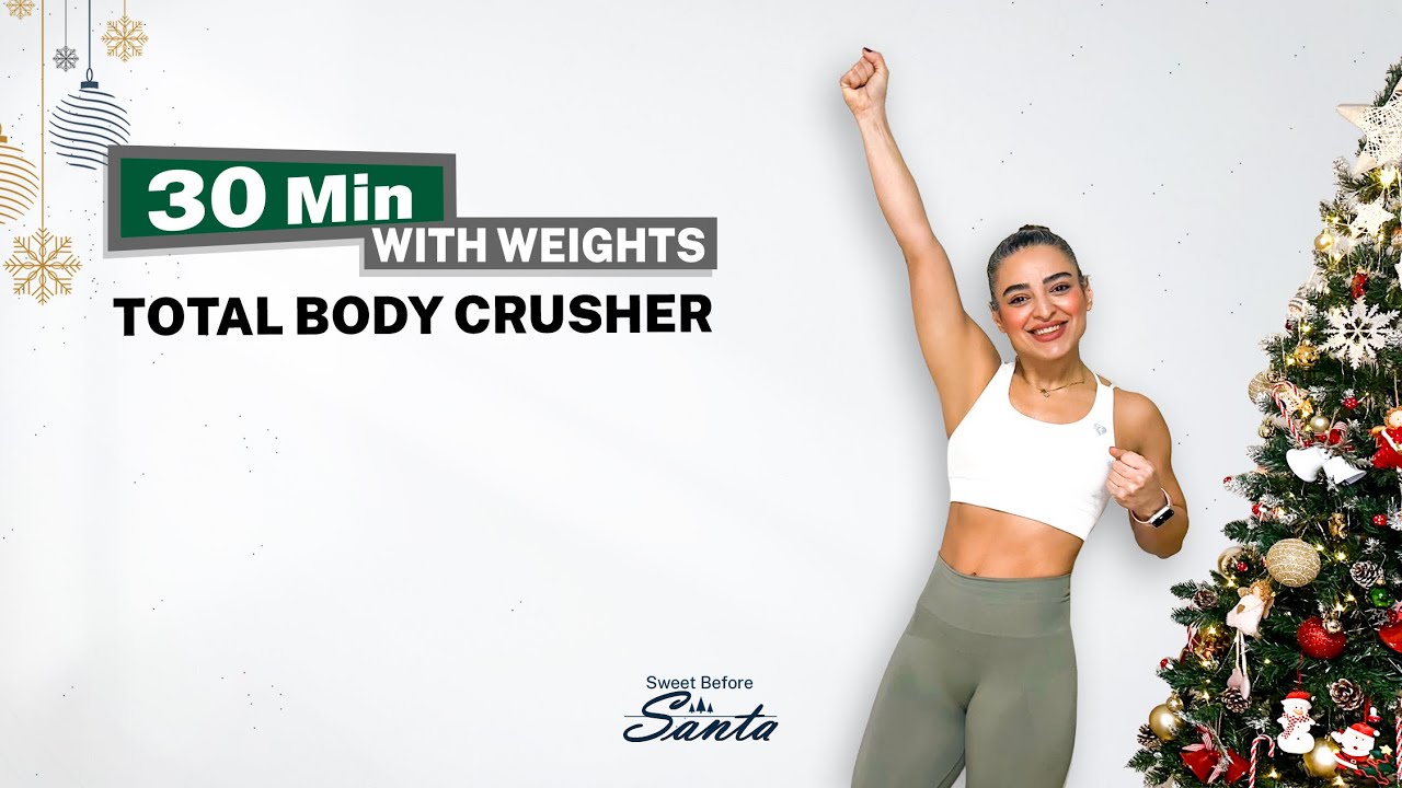 30 MINUTE TOTAL BODY CRUSHER WITH WEIGHTS - TONE Your Entire Body with 30 Minute WEIGHTS Workout!