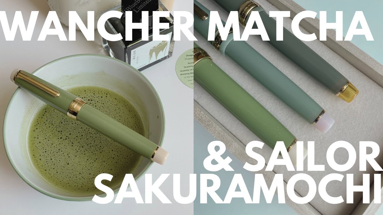 🖊️ Новый День Ручки x2!! | Сравнение Ванчера 18k Matcha PG и Сейлора 14k Sakuramochi PGS