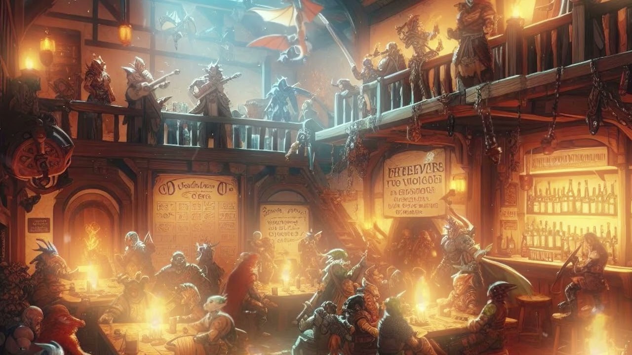 Melodies of the Roaming Bard -Medieval Tavern Music Ambience 1 hour
