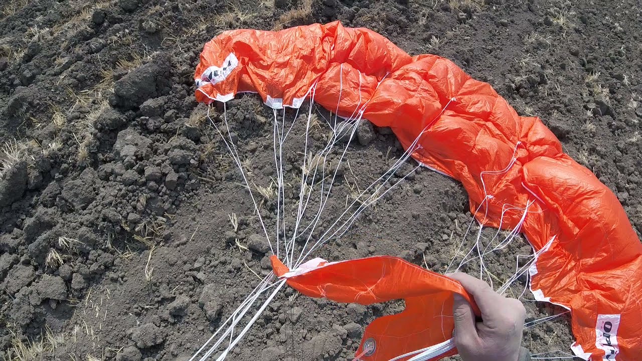 Unique Skydive - Parachute Malfunction - Tension Knots and Spin