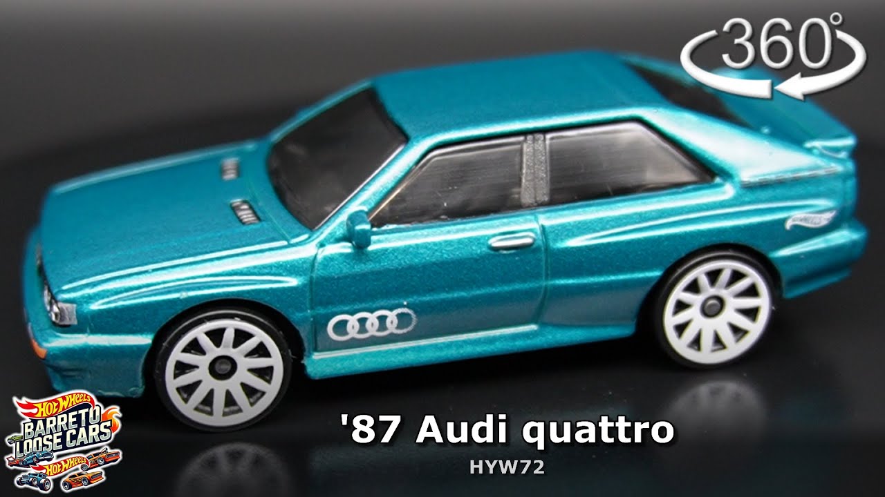 360&ordm; - '87 Audi quattro - HYW72 but with HRY55 base | Hot Wheels | 1/64 | Loose