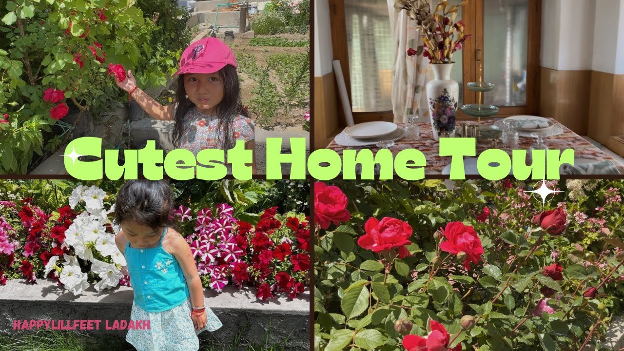 My toddler’s First home tour | Garden+Home tour at grandma’s🌸 #firstvlog #hometour # ladakhihome
