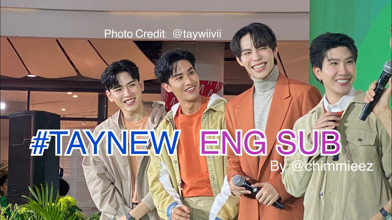 [ENG SUB] #taynew #firstkhaotung Word Relay Game (Partial Cut)
