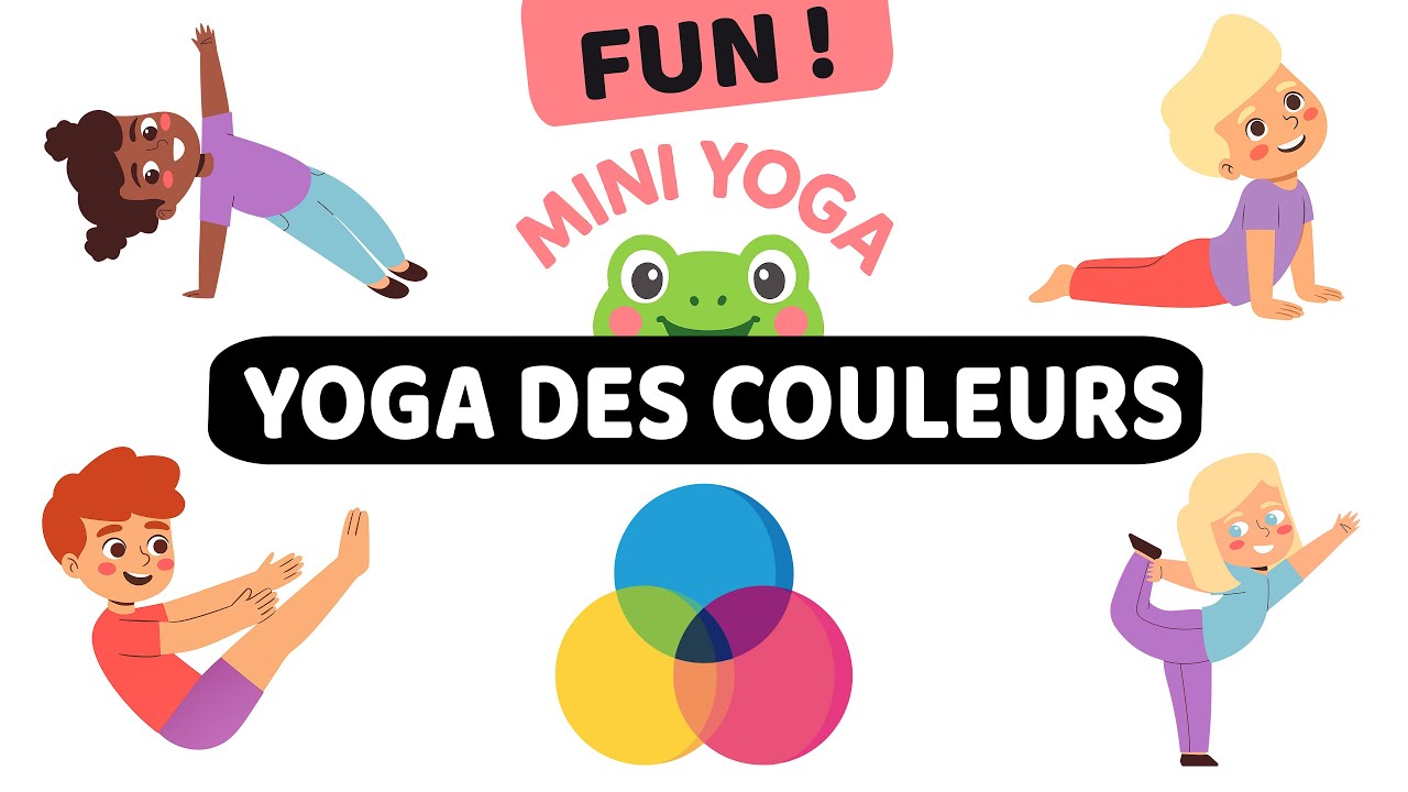 Yoga enfant en couleurs 🌈 en français 🇫🇷 | routine Amusante et Dynamique