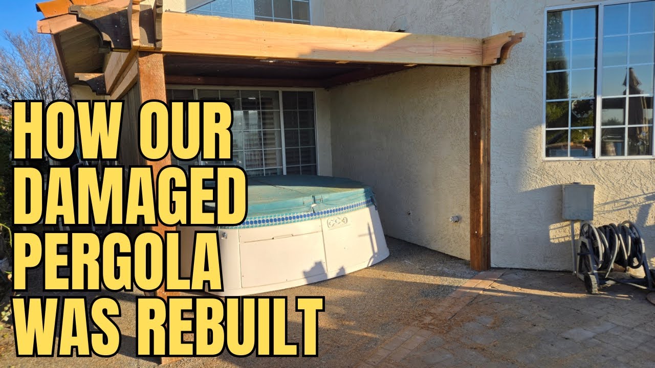 DIY: How Our Broken Pergola Was Rebuilt