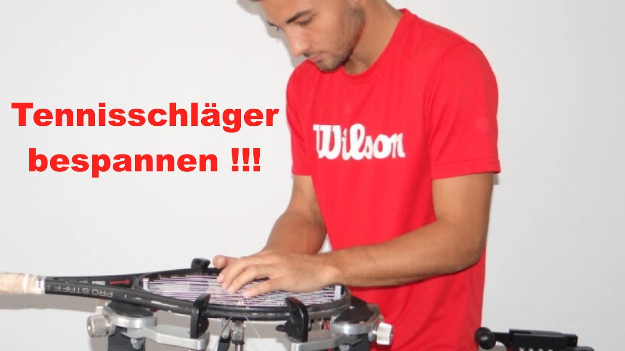 So wird ein Tennisschläger bespannt!