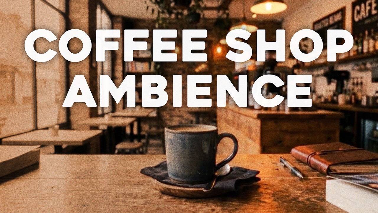Relaxing Jazz Music   Soft Coffee Shop Ambience for Work & Study
