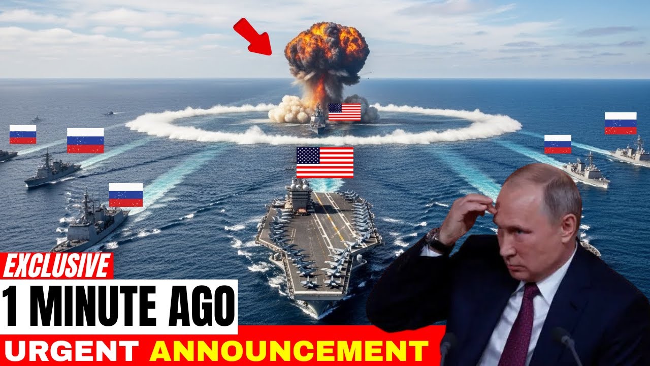 At 05:19 AM Naval Standoff: 5 Russian Warships Block the Carrier | Then THIS Happened&hellip;