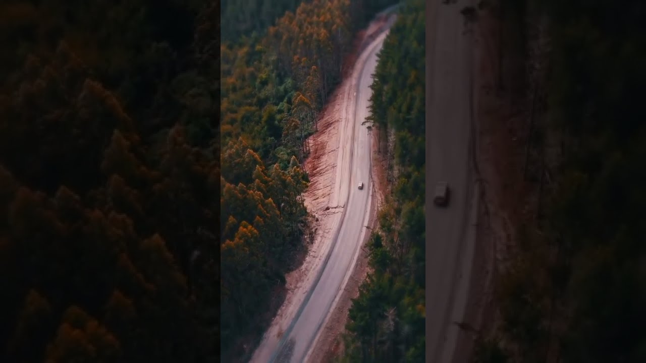 solo driving  on long straight route make feel good to heart .
