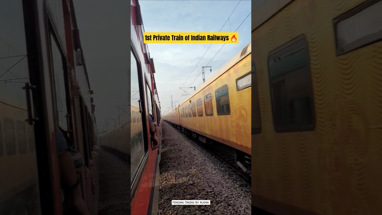 82502 New Delhi - Lucknow IRCTC Tejas Express with Gzb's Wap7 🔥 #wap7 #tejasexpress #highspeed