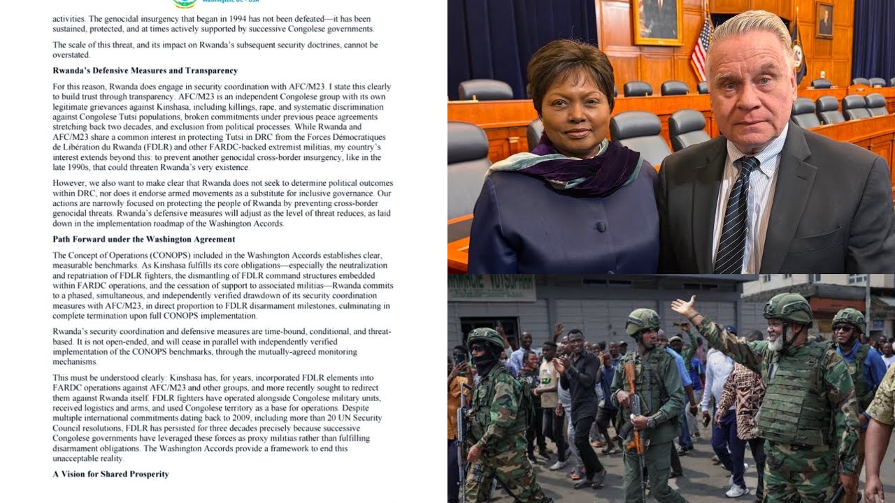 RWANDA has acknowledged to the USA that it maintains Security coorporation with Afc/M23
to day