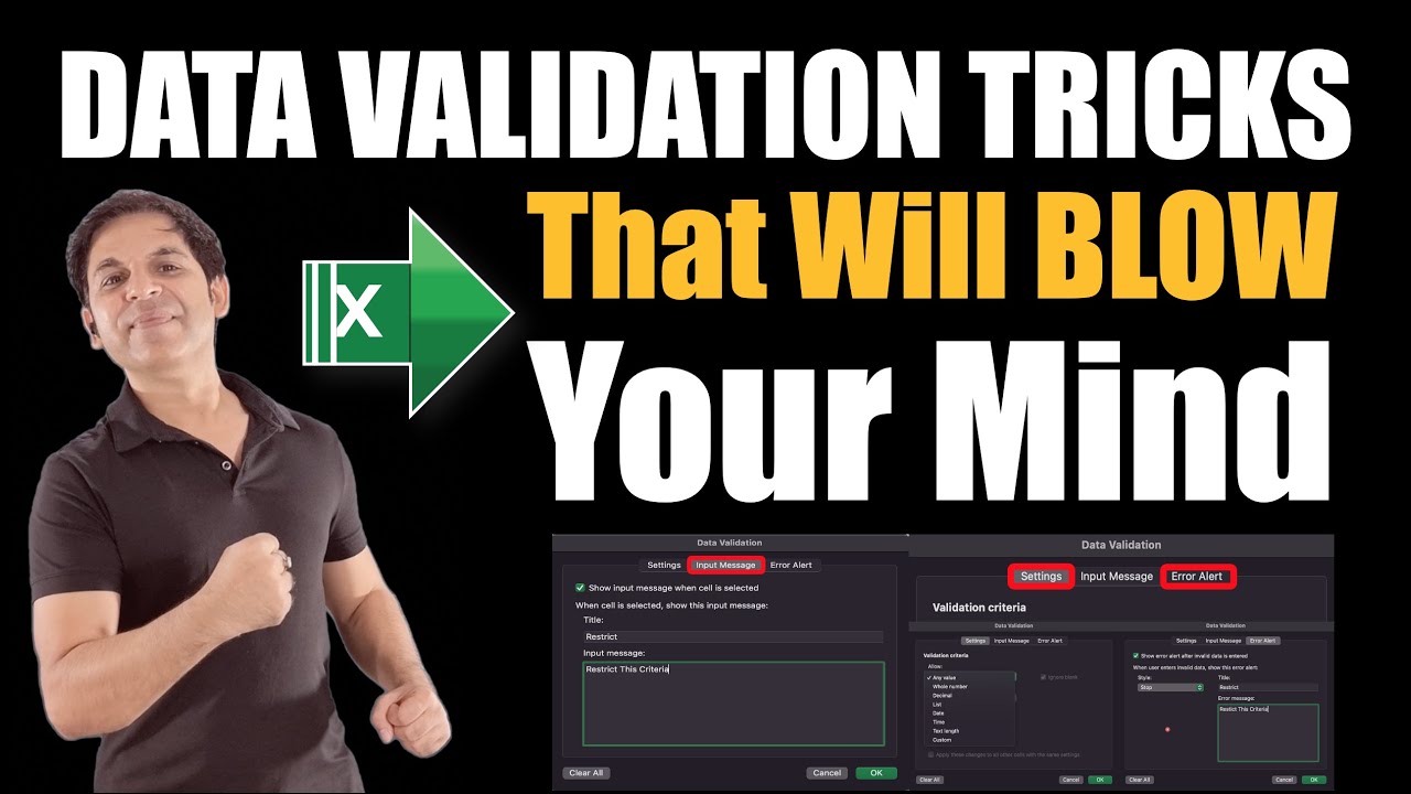 Excel DATA VALIDATION Tricks That Will Blow Your Mind / Master Data Validation Boost Your Efficiency