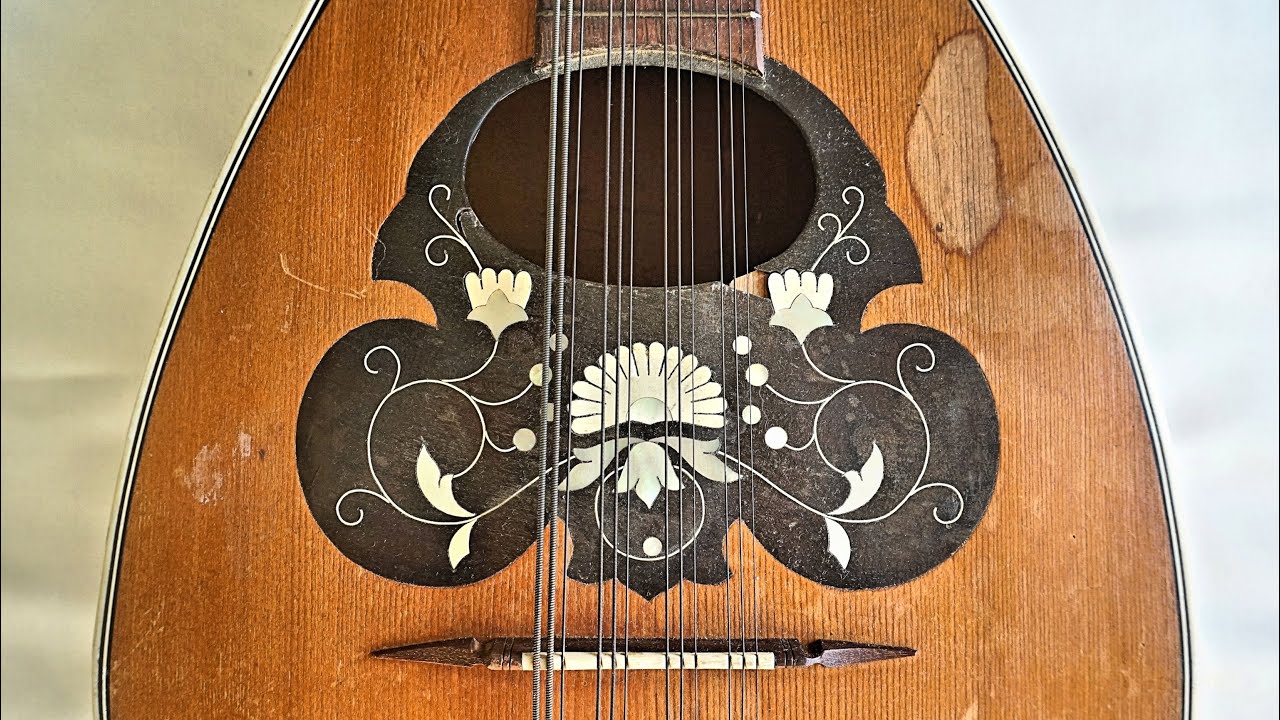 Octaviola a 12 String Mandola before and after restoration