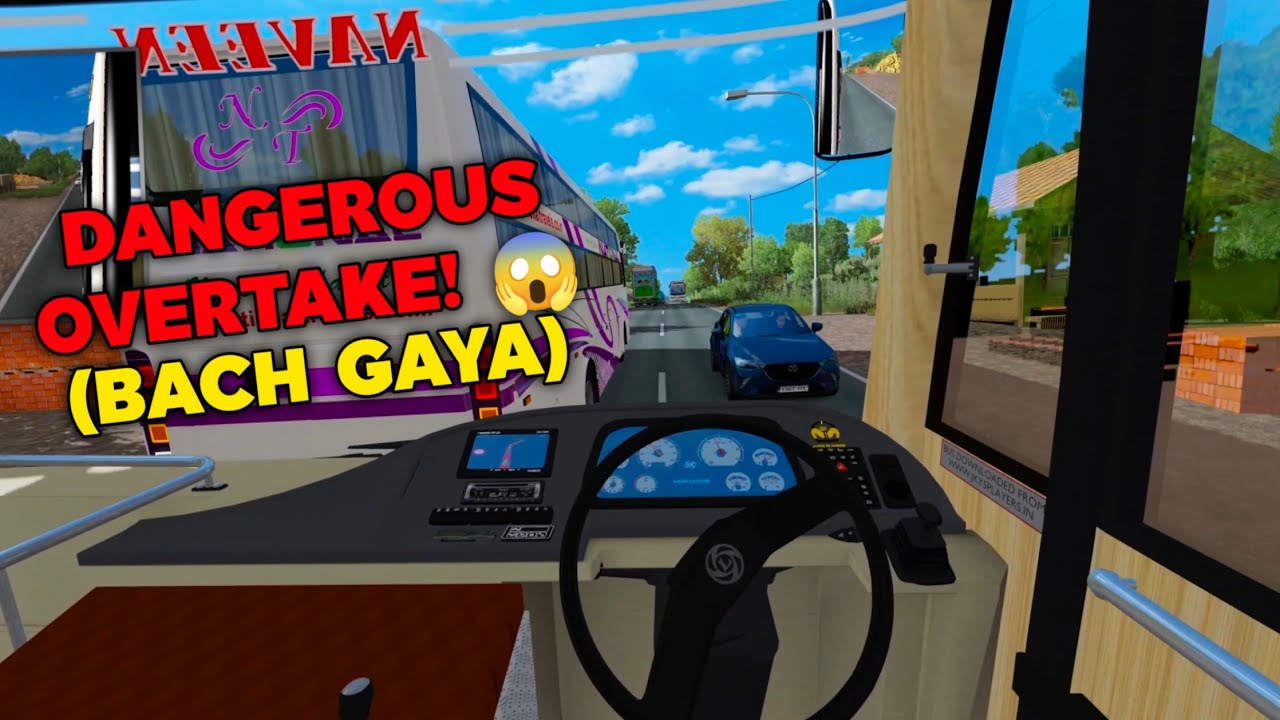 Dangerous Overtaking! 😱 On Narrow Road 😎 | ETS2
