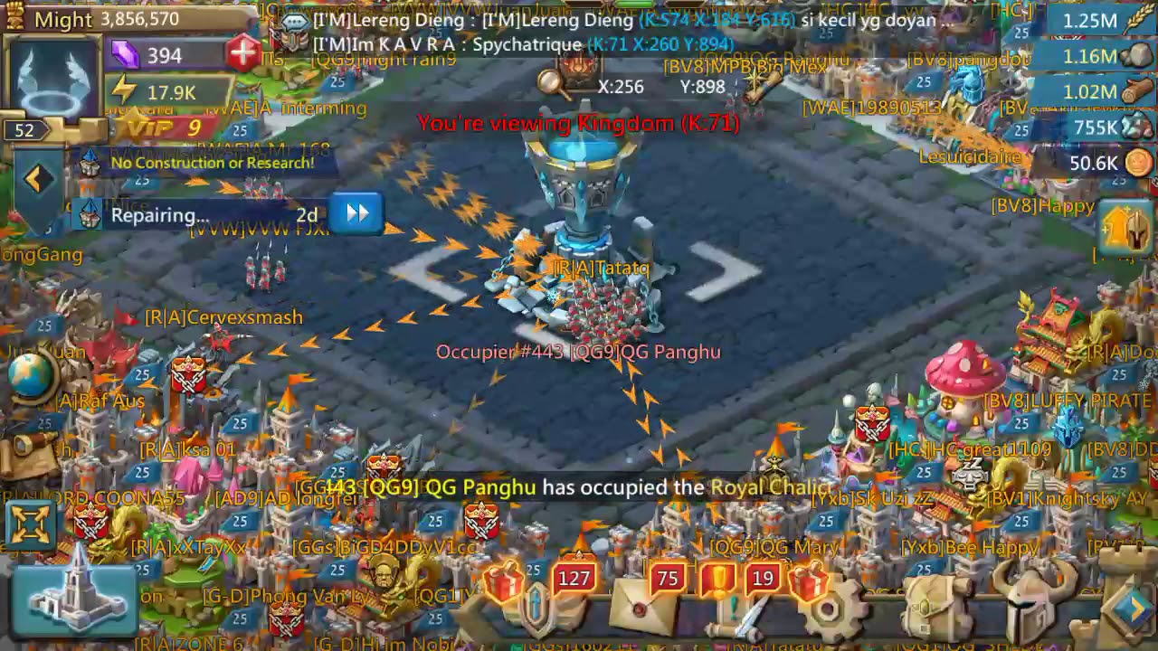 Lords mobile K:71 Baron, paladin and royal wonder