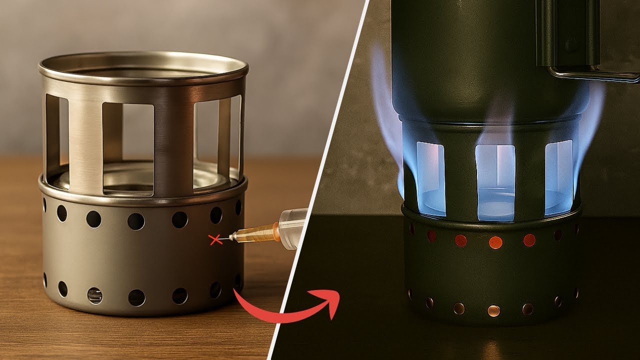Millions don't know this secret! 🔥 Make your own Portable Stove from cans for Camping or Survival
