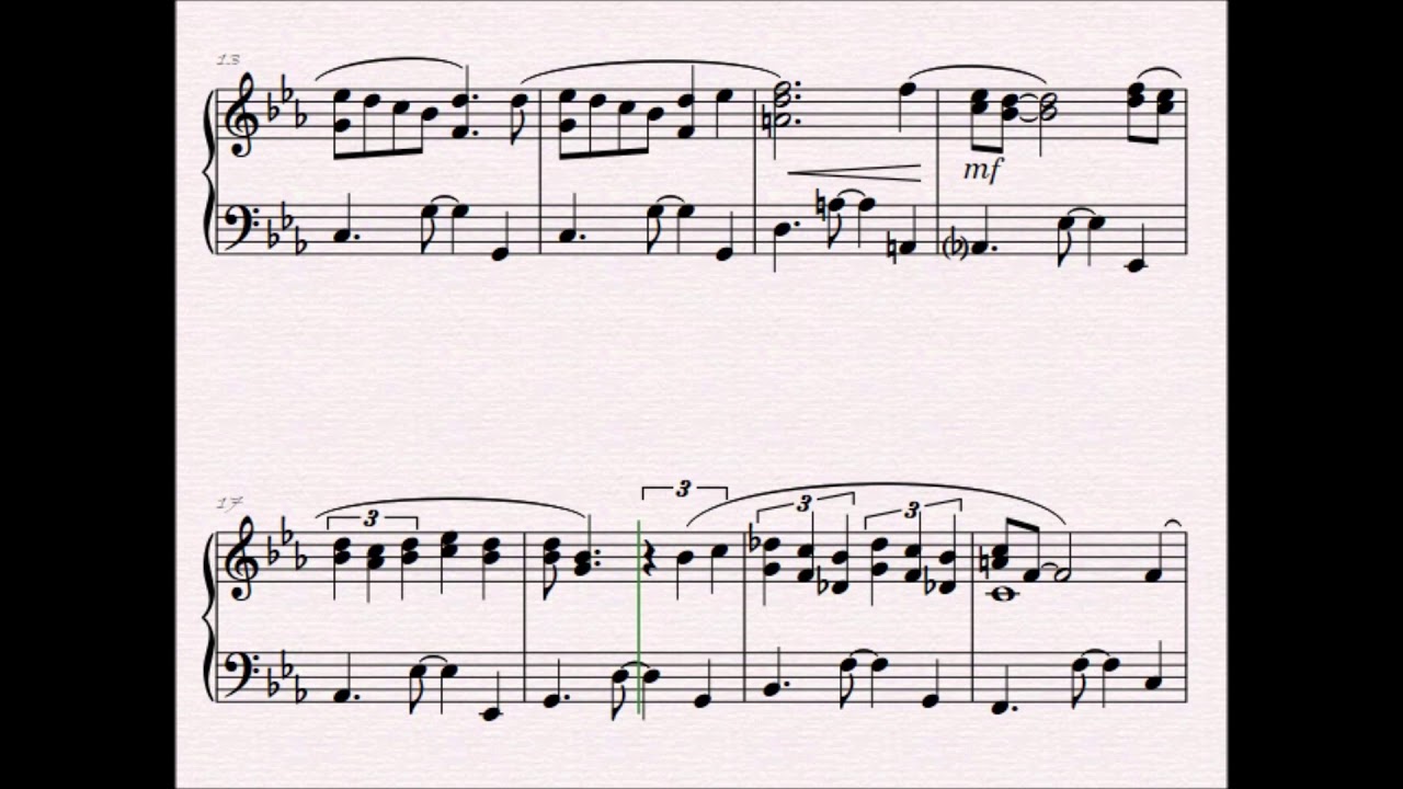 Maria from West Side Story arranged for Piano