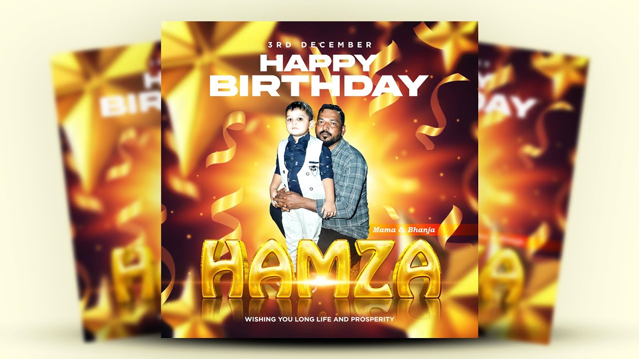 Birthday Flyer in Photoshop  - Simple Technique