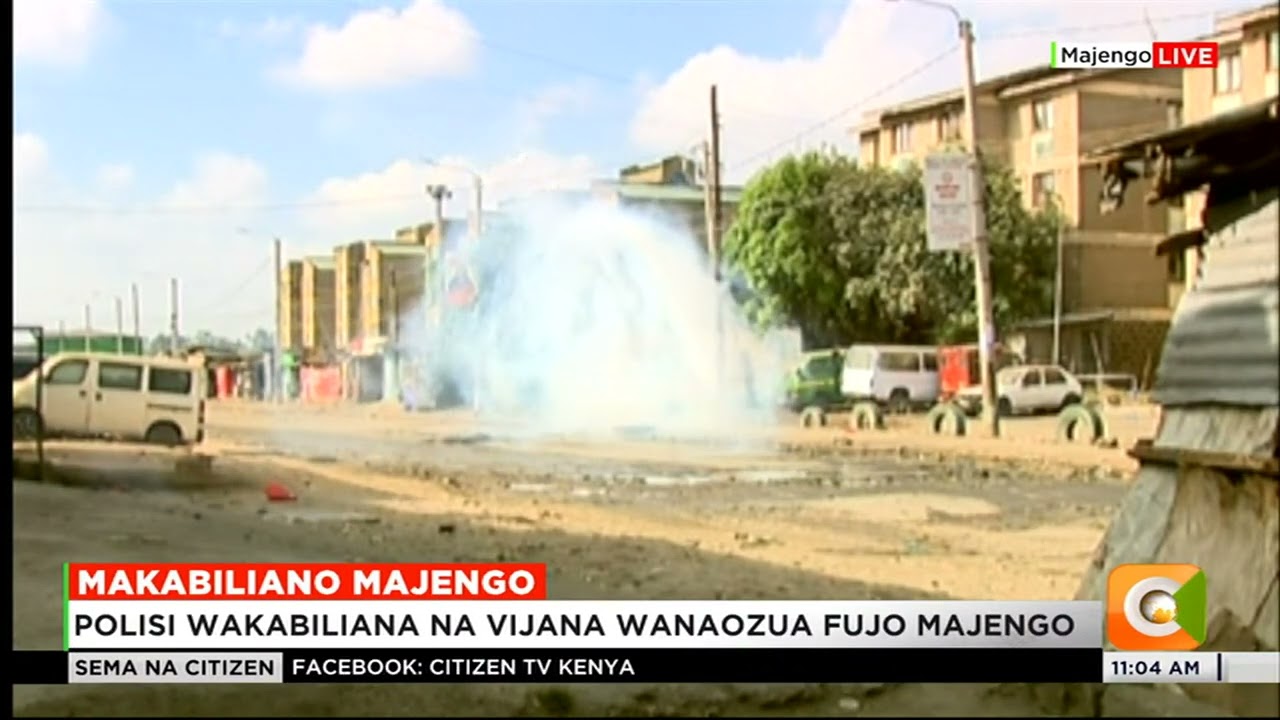 Polisi wakabiliana na vijana wanaozua fujo eneo la Majengo