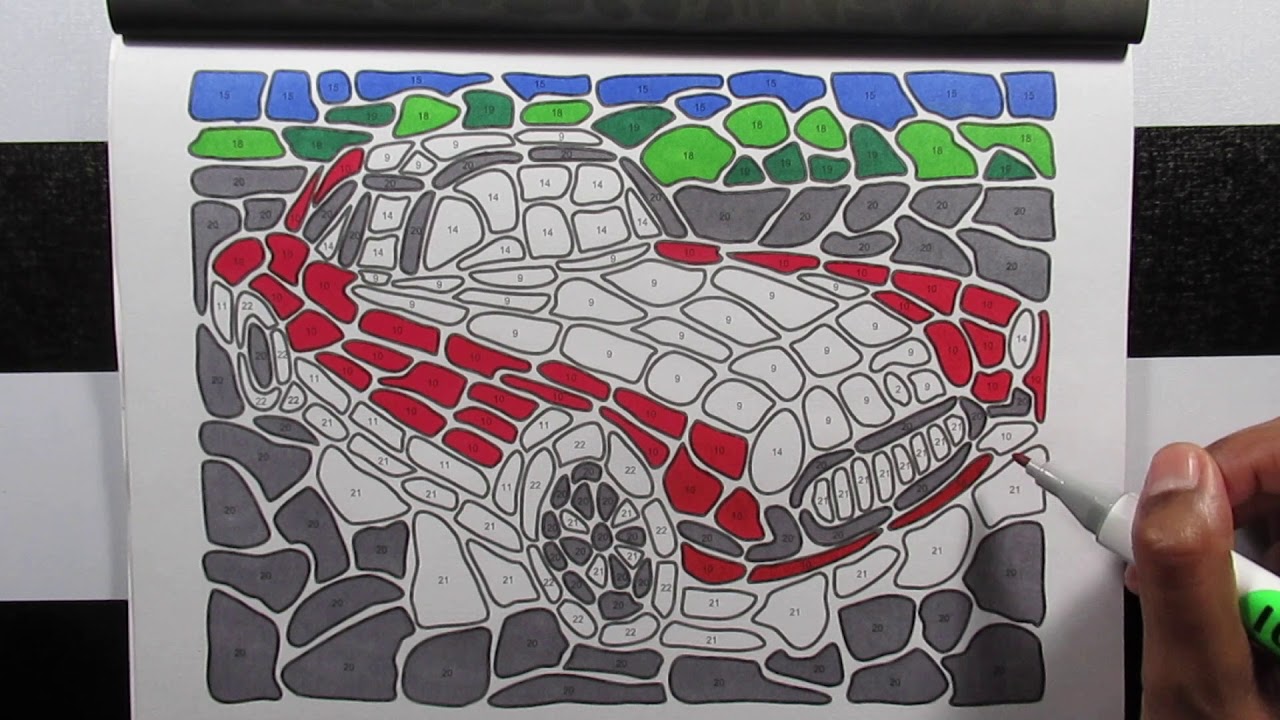 Speed Color By Number Belba Family Stone Mosaic Book 1 Page 6