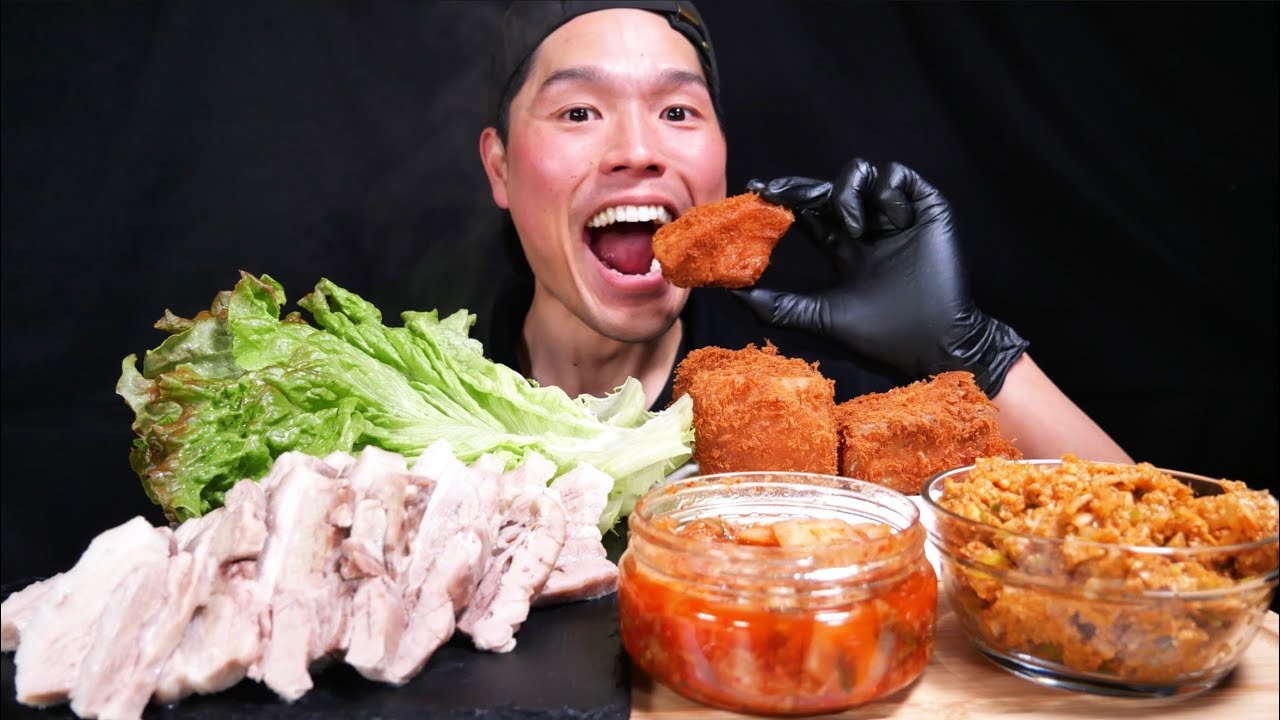 【ASMR】Bossam ポッサム 보쌈 | MUKBANG 咀嚼音 먹방
