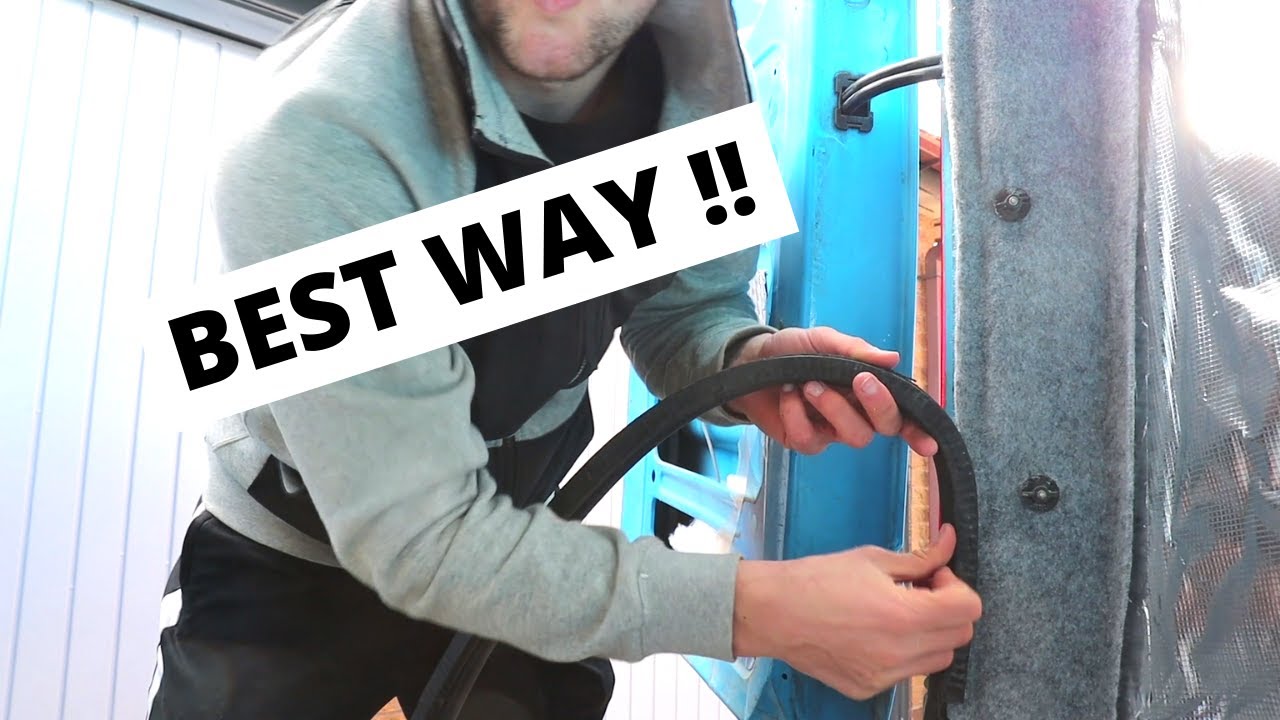 CARPET lining the van (the best way) | ford transit van conversion