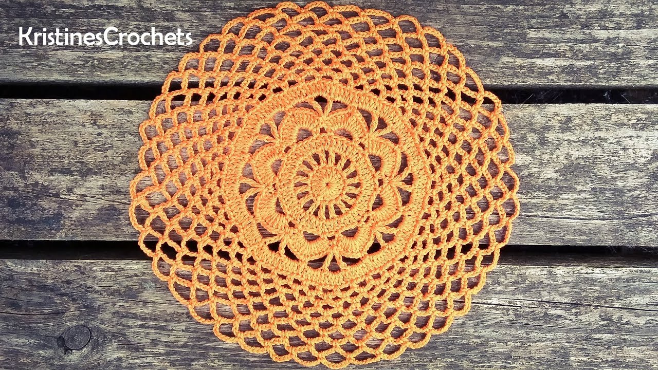 How To Crochet Simple Round Doily