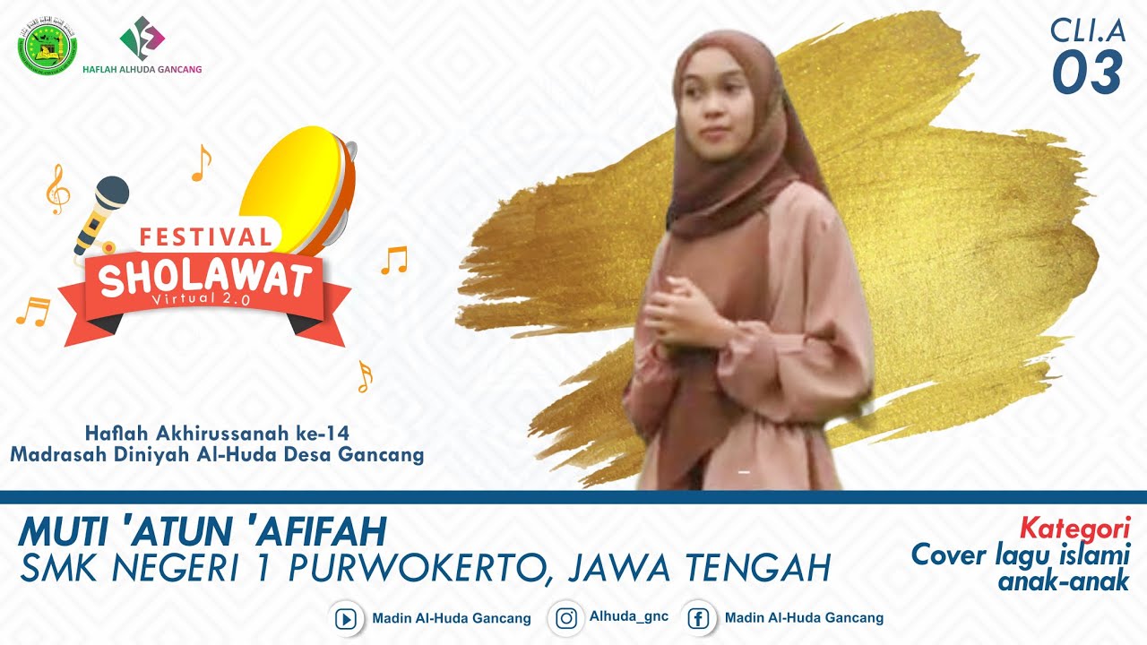 CLI.A.03. Muti'atun 'Afifah | Festival Sholawat Virtual 2.0 Madin Al-huda Gancang