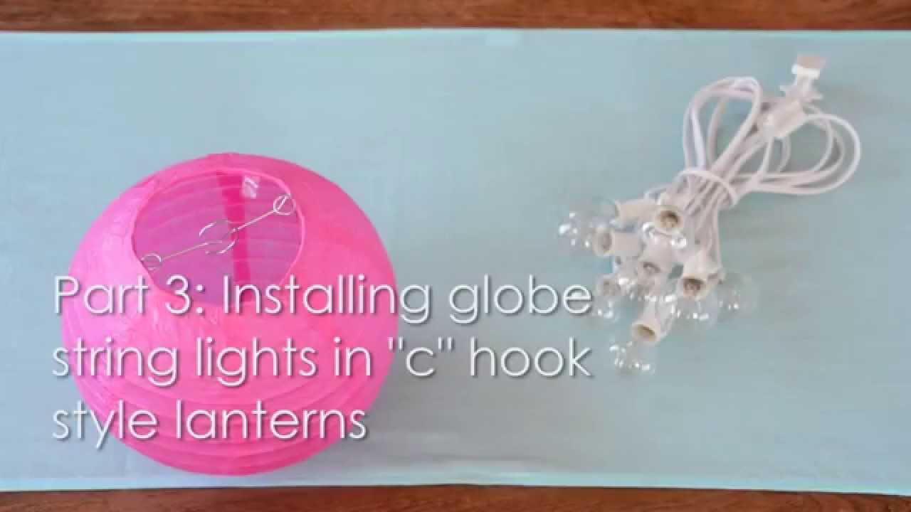 A Video How-To On Adding Lights to Paper Lanterns with Light Cords & Socket Sets