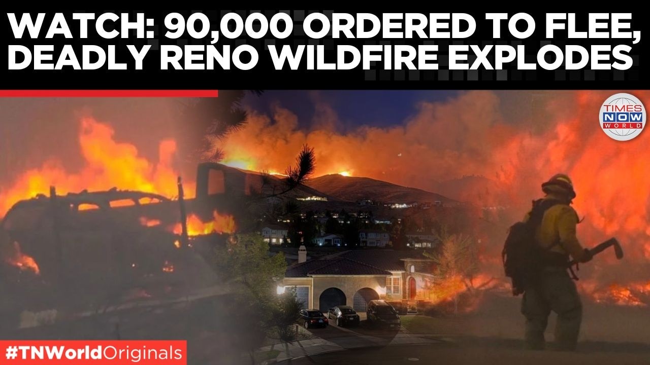 NEVADA FIRE: Reno Wildfire Spreads Out of Control as Homes Burn, Roads Close