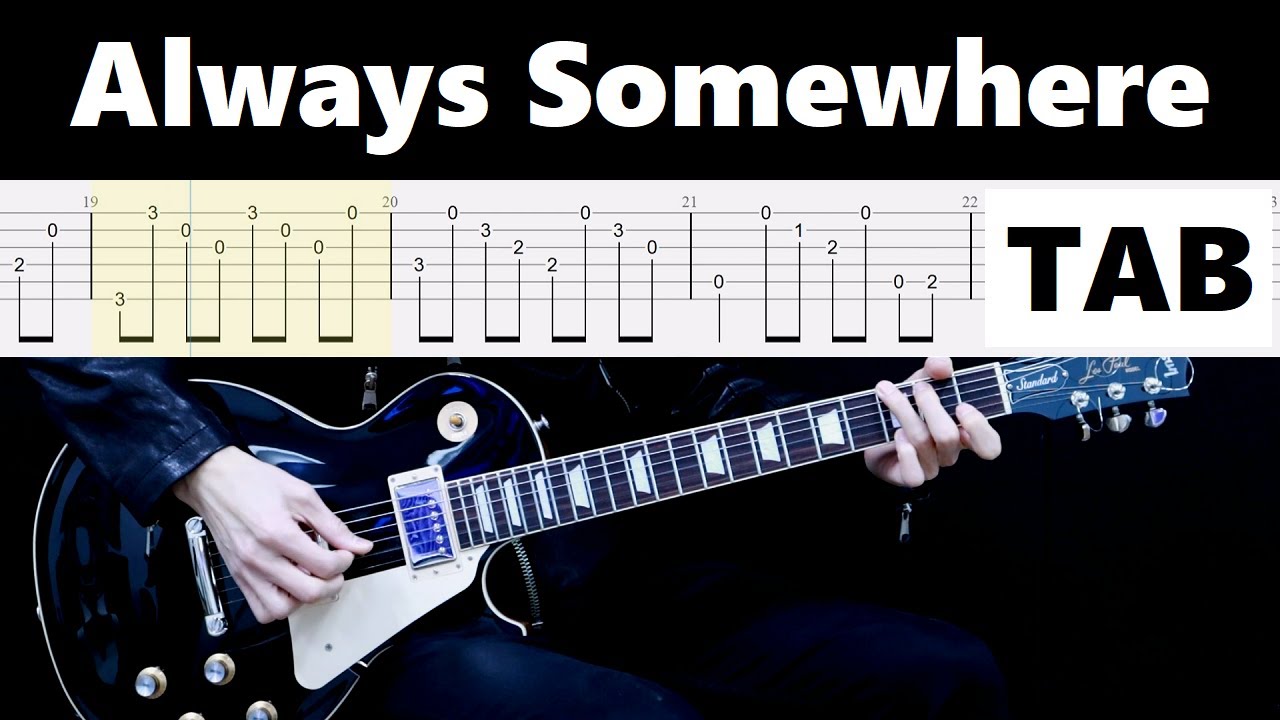 Scorpions - Always Somewhere / guitar cover tab tutorial