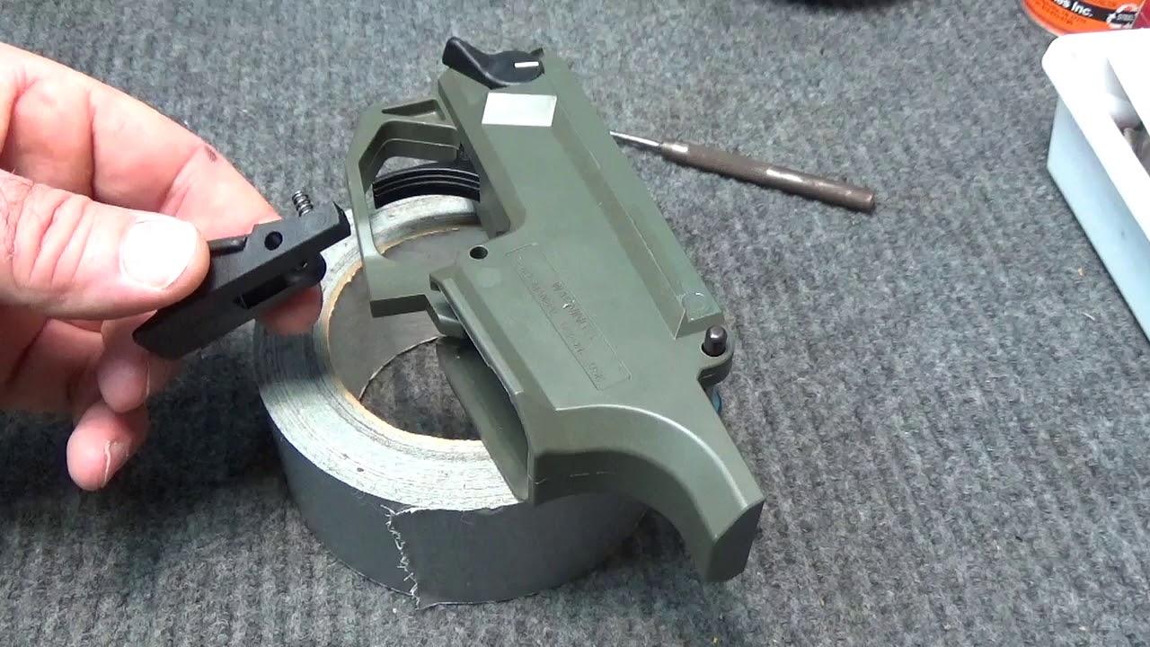 Installation of the new Magpul EVO Enhanced Magazine Release in the CZ Scorpion receiver.
